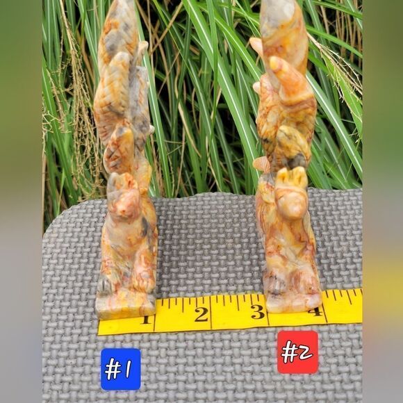 Crazy Lace Agate Nine-Tail Fox - Picture 13 of 14